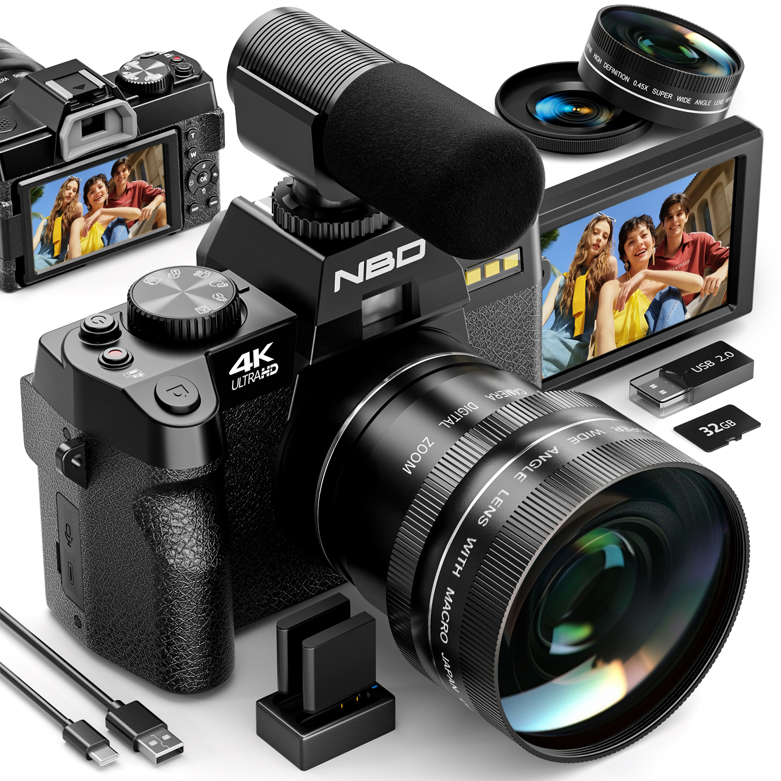 Japanese Lifestyle Apps - NBD S100F 48MP 4K Digital Camera