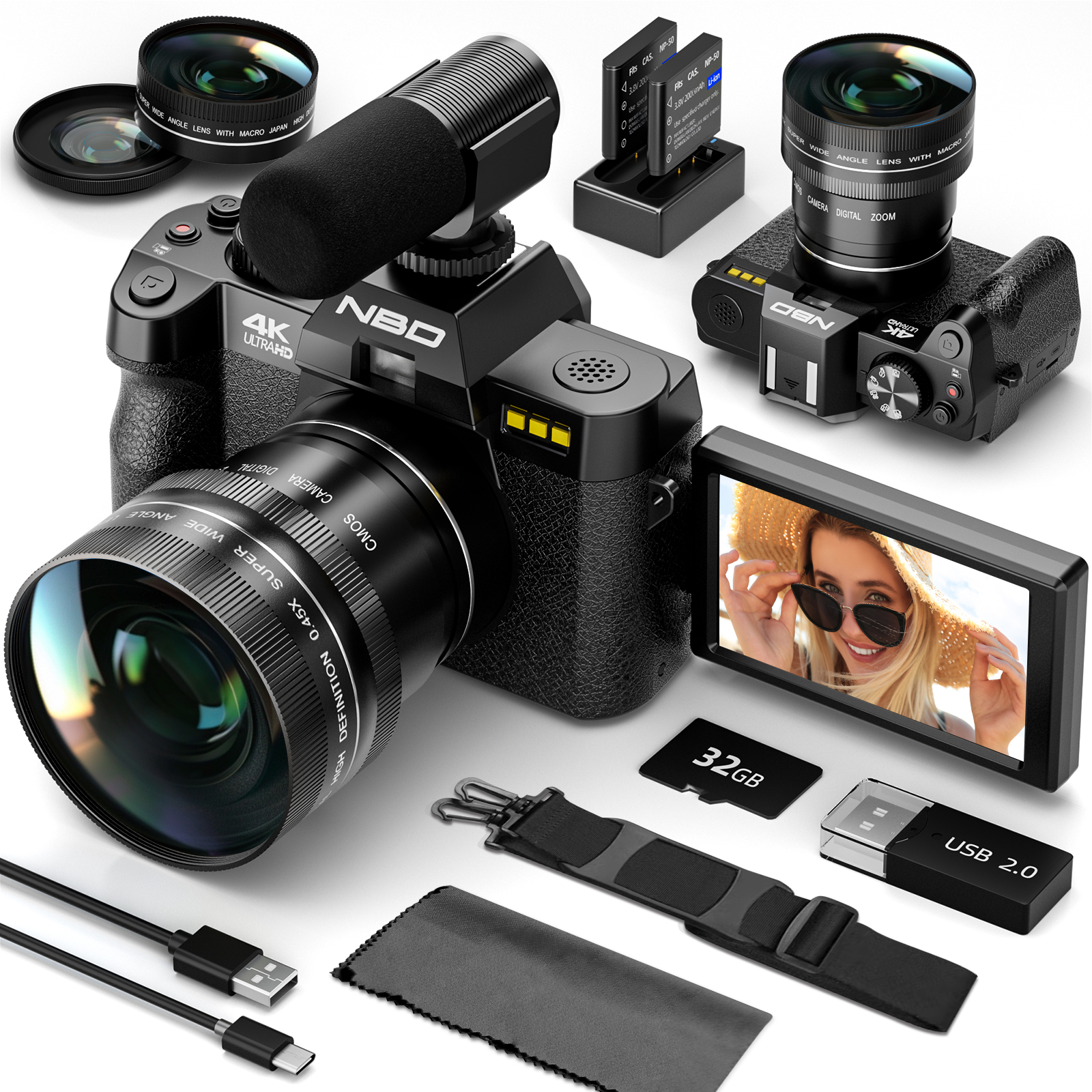 Japanese Lifestyle Apps - NBD 48MP 4K Digital Camera S100F