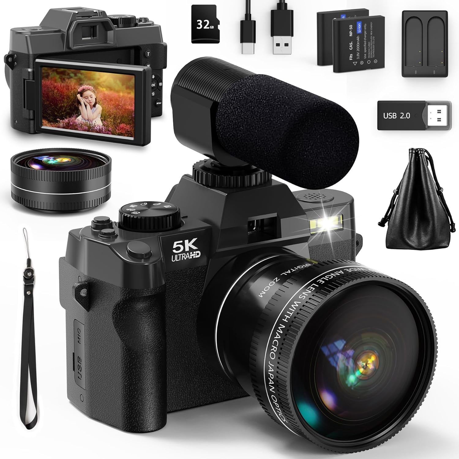 NBD 5K&48MP Digital Camera wit - Japanese Lifestyle Apps incelemesi ve fiyatı