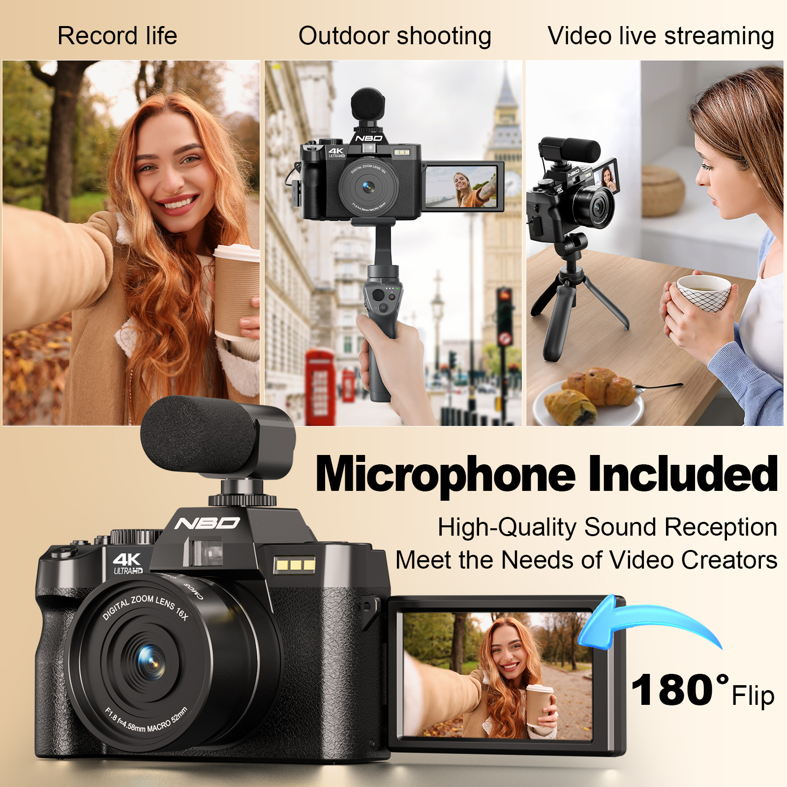 NBD 48MP 4K Digital Camera S10 - Japanese Lifestyle Apps incelemesi ve fiyatı