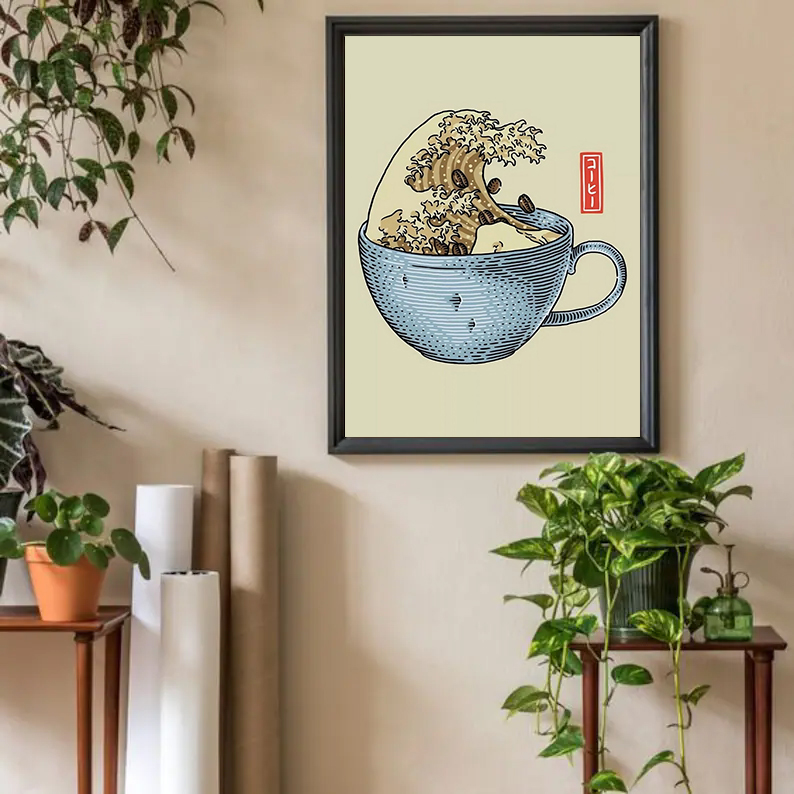 Retro Japanese Style Coffee Th - Japanese Lifestyle Shop incelemesi ve fiyatı